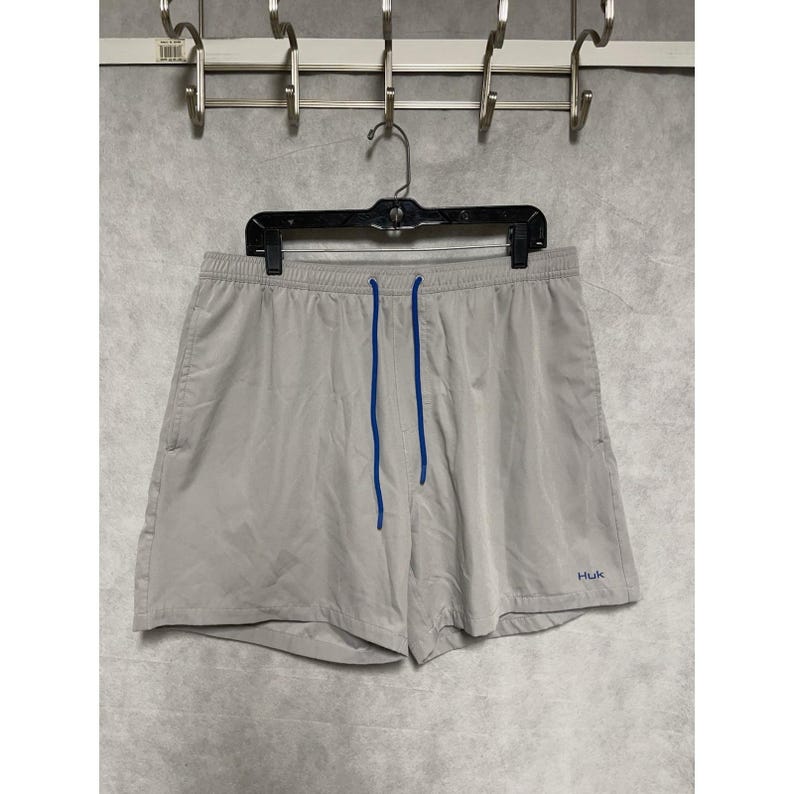 Huk Shorts Men XL Volley Fishing Swimming Trunks Pursuit Performance Brief Lined image 2