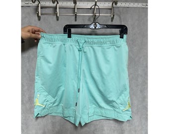 Nike Air Jordan Short Men XXL Teal Perforated Basketball Jumpman Diamond Active