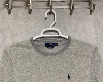 Jersey Polo Ralph Lauren para hombre, talla M, ligero, de algodón Pima Pony, cuello redondo, tejido gofrado.