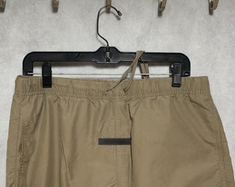 Fear Of God Essentials Pants Men M x32 Beige Sweatpants Jogger Nylon Softshell