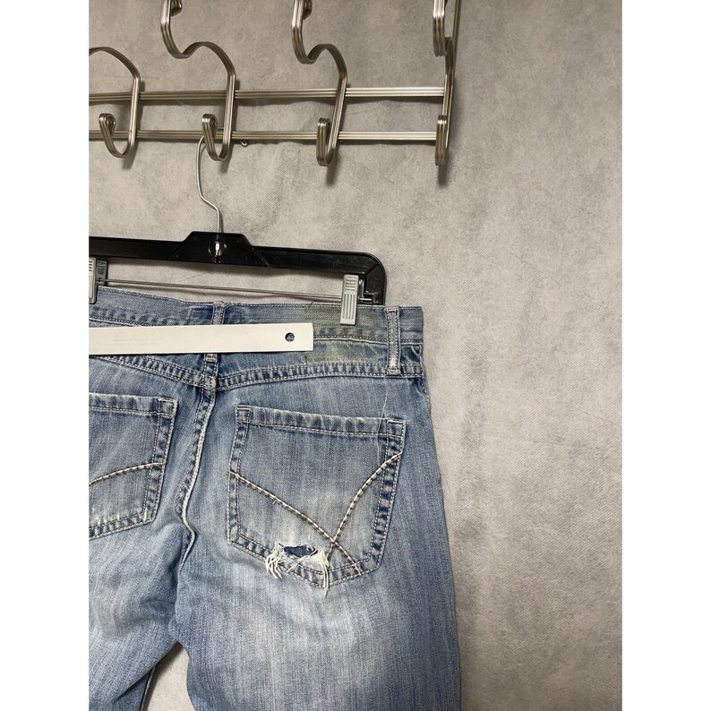 Wrangler Jeans Men 32X34 Blue Denim 20X Bootcut Cowboy Western Ranch Distressed image 8