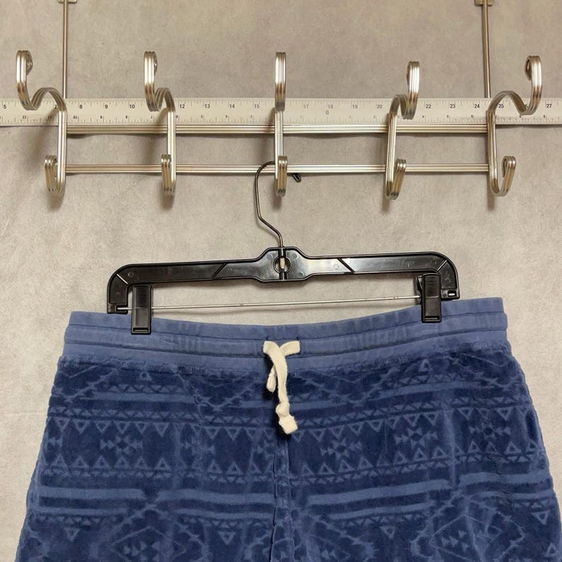 Chubbys Shorts Männer XL Blau Die Kornkreise Velour Azteken Sweat Lounge Wear 5,5" Bild 1