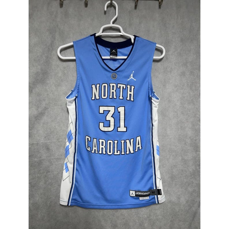 Nike Air Jordan Jersey Men M 31 North Carolina Tar Heels NCAA Jumpman Length +2 image 2