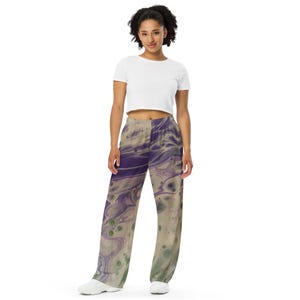 All-over print unisex wide-leg pants