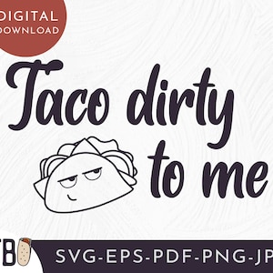 Taco vies voor mij SVG - Taco dinsdag - Grappig Taco SVG - Grappig eten quote - Taco clipart - Taco svg - Mexicaanse svg