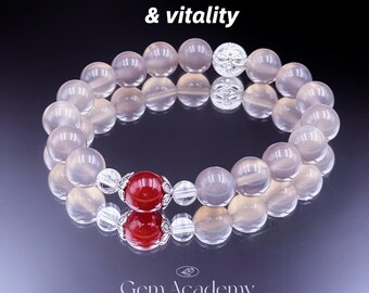 Embrace Positive Vibes with a Personalized Crystal Bracelet – Ideal Energy Healing Present for Her, Spiritual Accessories,Chakra Jewelry