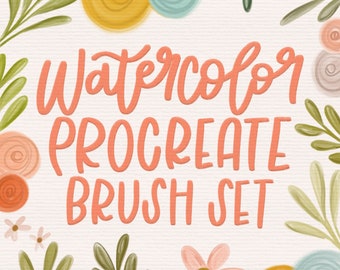 Watercolor Procreate Brush Bundle / IPad Download / Instant Download