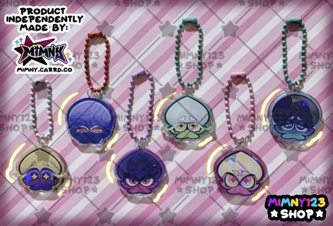 Splashtag Keychains SPLATOON || Mini Keychain - Etsy