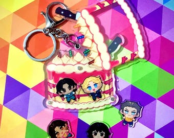 MOUTHWASHING || Cake Acrylic Shaker Keychain