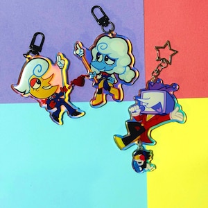 PRE-ORDER | DELTARUNE | Lanino, Elnina, Tenna, Spamton Keychains