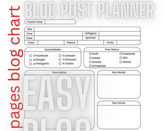 Blog Post Planner