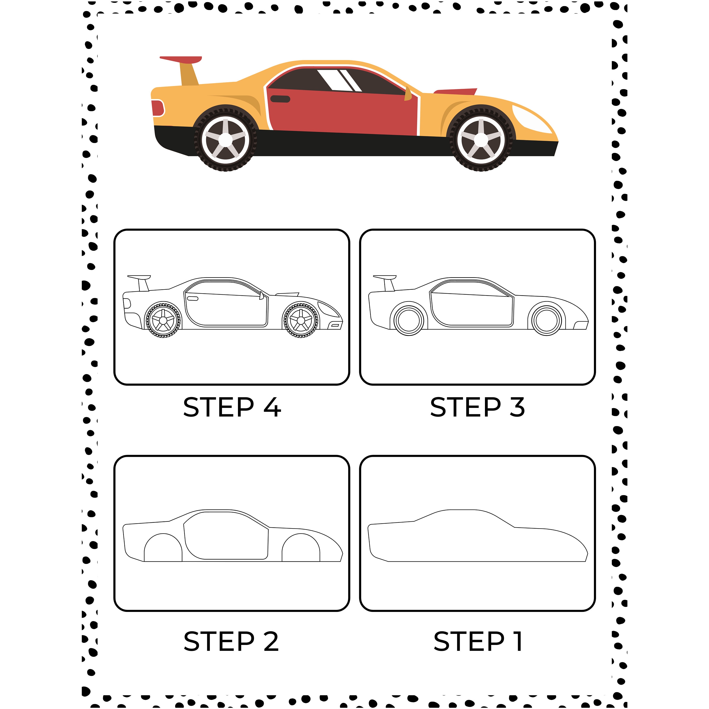 How to Draw Vehicles for Kids, image size:3000x3000