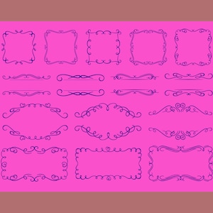 Calligraphy Flourish Frames