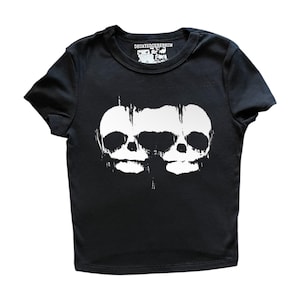 Skull Head Crop Top - Etsy