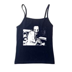 Russian sleep experiment fitted tank top.