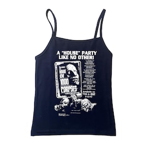house of 1000 corpses baby tee! (women’s tight fitting crop shirt) horror goth