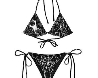 spider web/ spider bikini! |||||||||| alternative swimsuit, alternative clothing