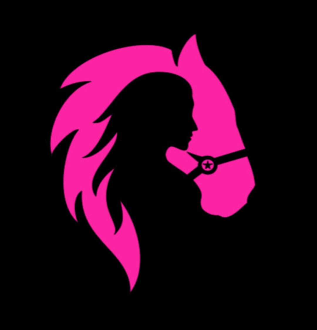 A Girl and Her Horse Vinyl Decal for Car, Truck, Window, Trailer