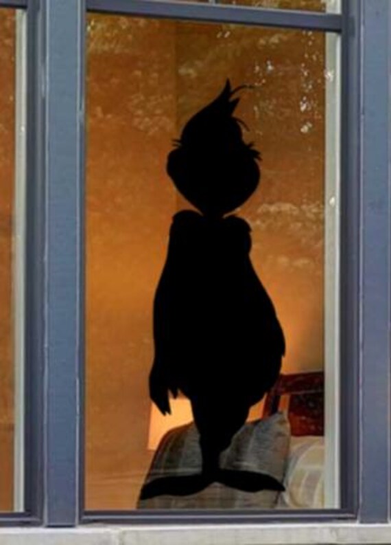 The Grinch Who Stole Weihnachten, lustige Weihnachts-Fenster-Dekor-Fenster haften, entfernbarer Aufkleber oder dauerhafter Aufkleber Wände, Fenster, Türen etc