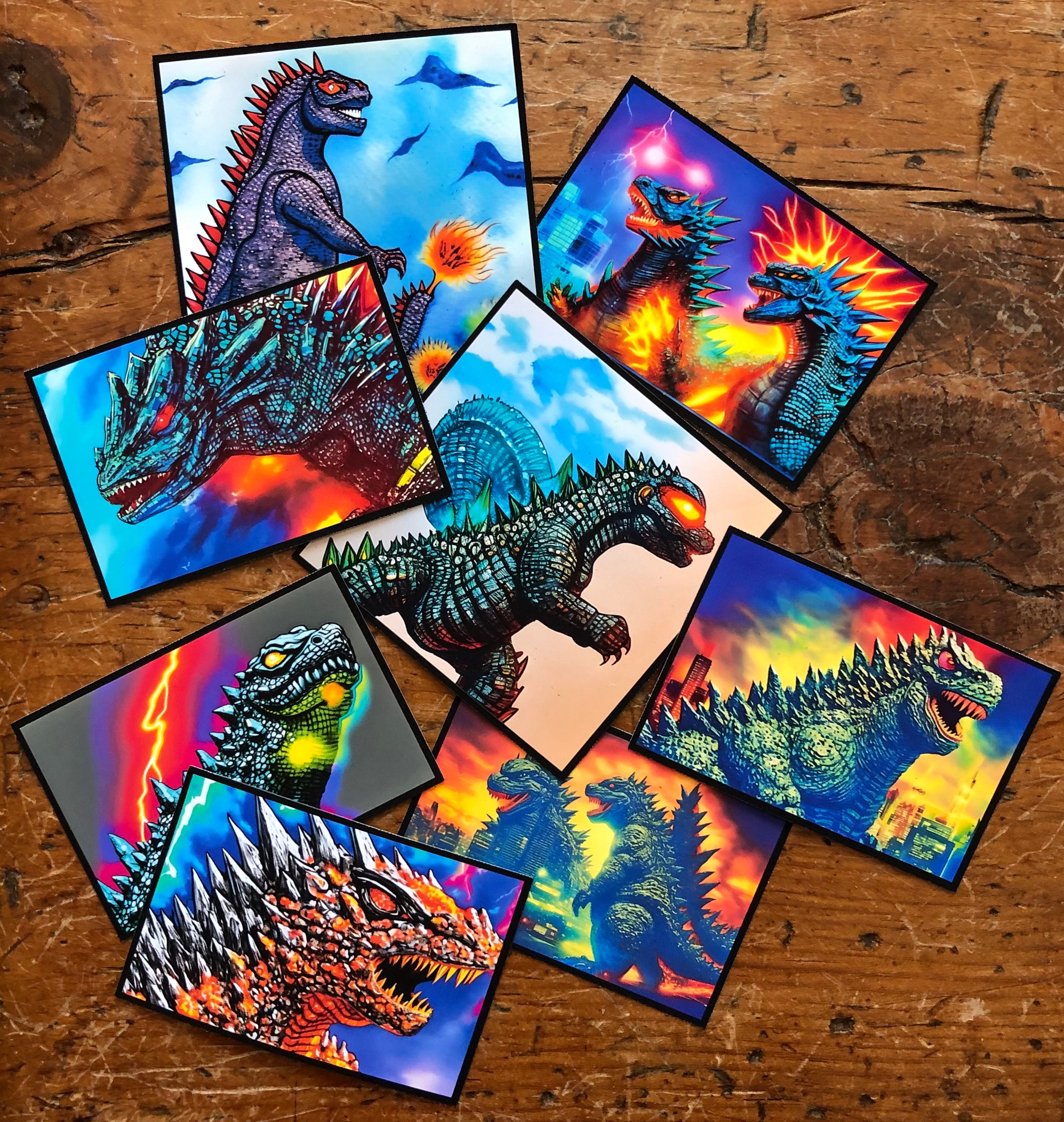 Godzilla Presentation Sticker Godzilla ,art Stickers, Waterproof/uv Gloss/matte , Colourful Stickers ...
