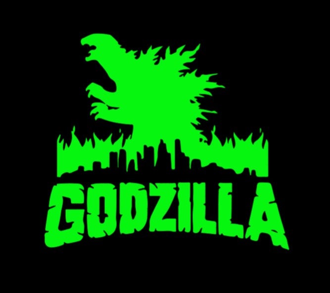 Godzilla Stickers, Colourful Waterproof UV Gloss/matte Vinyl Large