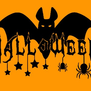 Halloween Spinnen Vinyl Abnehmbarer oder Permanent Aufkleber oder zum Aufbügeln für Fenster, Türen, Wände oder Kleidung!