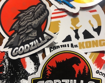 Godzilla sticker // Glossy vinyl sticker