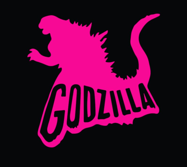 Godzilla Vinyl Decal Permanent/removable Vinyl Ironon Etsy