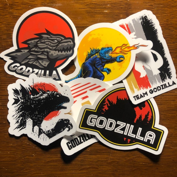 Godzilla Stickers, Colourful Waterproof UV Gloss/matte Vinyl Large