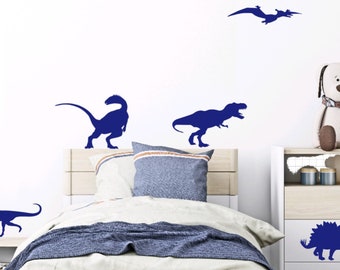 Dinosaur Vinyl XL Wall Decals, Five Dinos, Extra Large  all decals for windows, walls, doors or anywhere you wish to add some Dinos.