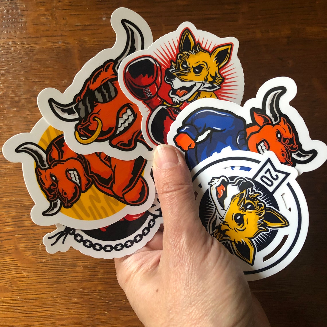 Boxing Sticker, Bull Sticker, Weatherproof & Waterproof UV Gloss/matte ...