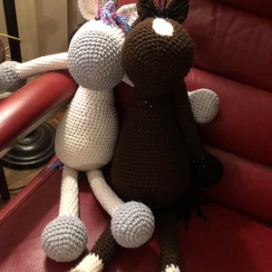 Crochet Horse & Unicorn Digital Pattern, King / Lucy - Horse and Unicorn Crochet Pattern, customizable to any horse or unicorn. Pattern ONLY