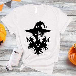 Halloween Fairy Witch Spooky vinyl permanent, ironon, removable or window cling for your windows, doors, walls clothing