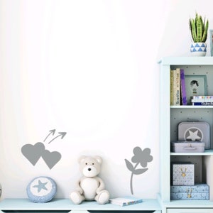 Love, Hearts, Lips Lrg Set Vinyl Wall  Decals Removable/ Permanent/ Cling Window -  Add some fun to any Room