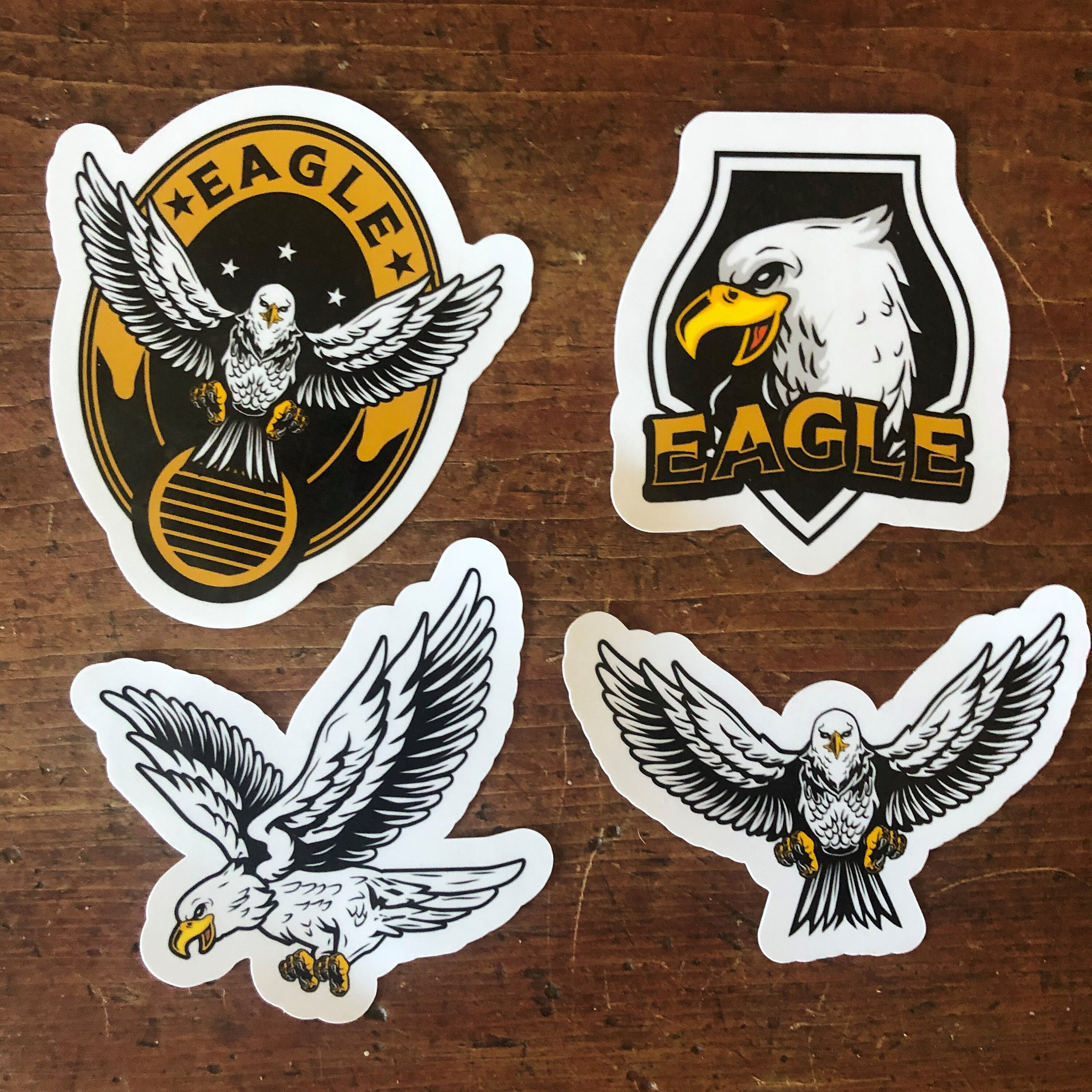 Cool Eagle With A Cigar Sticker – Motorcycle, Helmet, Laptop Decal, 5 Inches, Vinyl, USA Made, UV Resistant