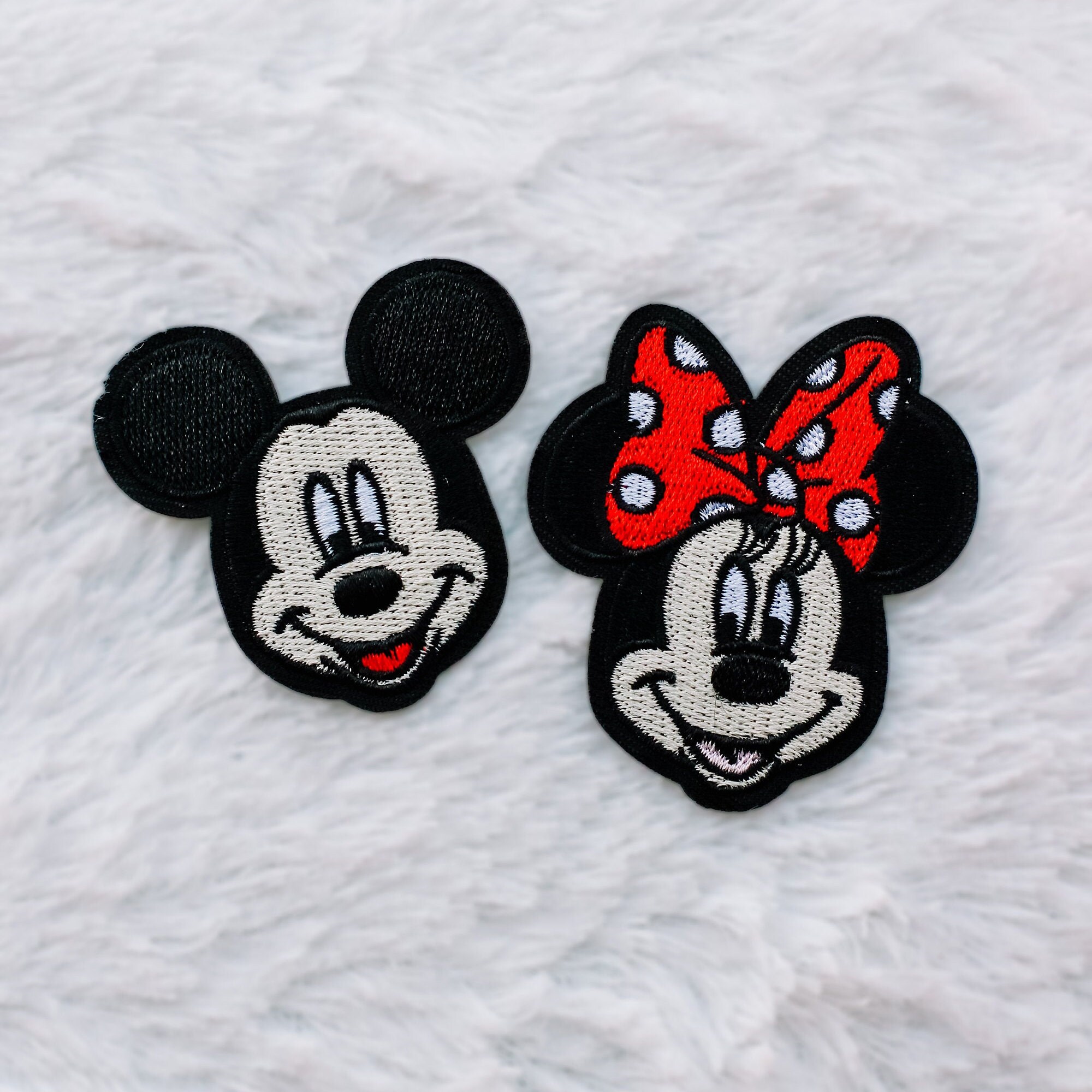 Minnie Mouse Heart Shades Iron on Applique Disney Fan DIY Decoration Craft Patch