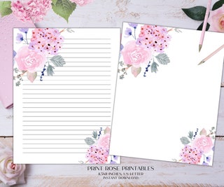 Printable Stationary With Paisley Borders Printable Stationary With Paisley Borders