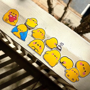 10 PCS Duck Sticker Pack/Duck Stickers/Vinyl Stickers/Water Bottle Sticker/Bujo Journal Stickers/Planning Stickers/Laptop Stickers/Stickers