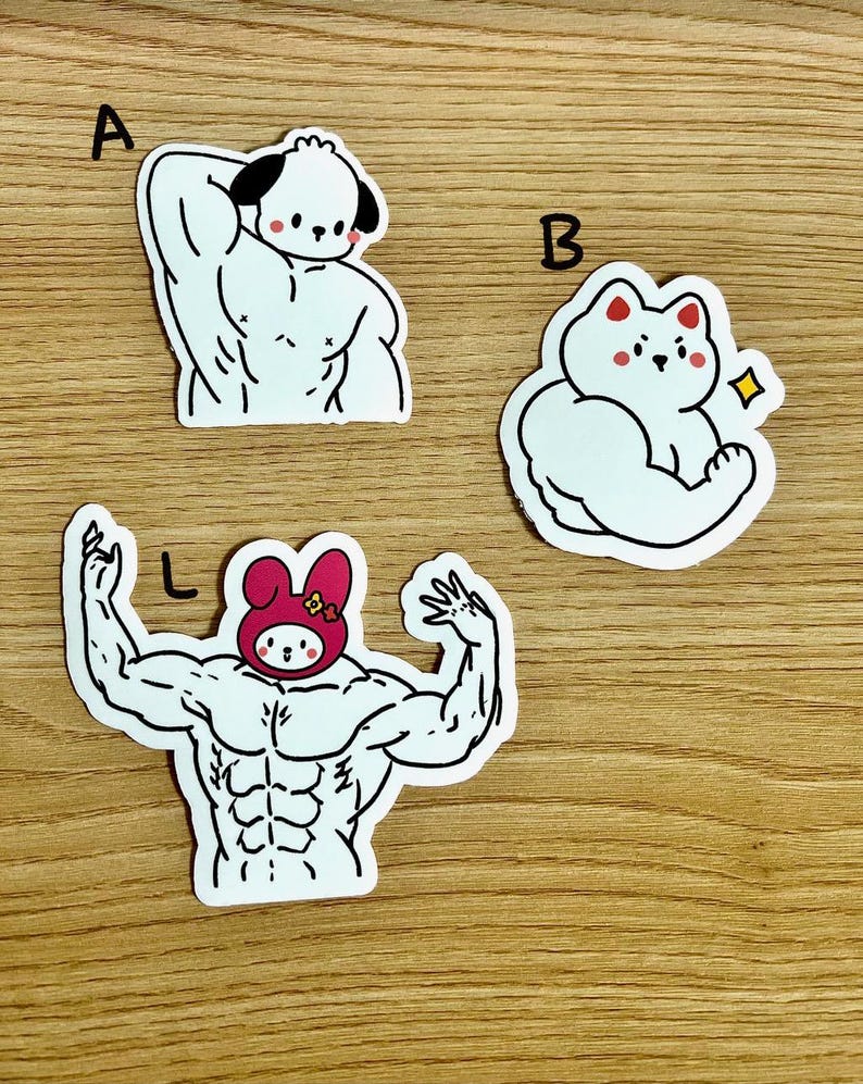Gym Stickers/muscle Mommy/muscle Daddy/weatherproof/fitness Sticker ...