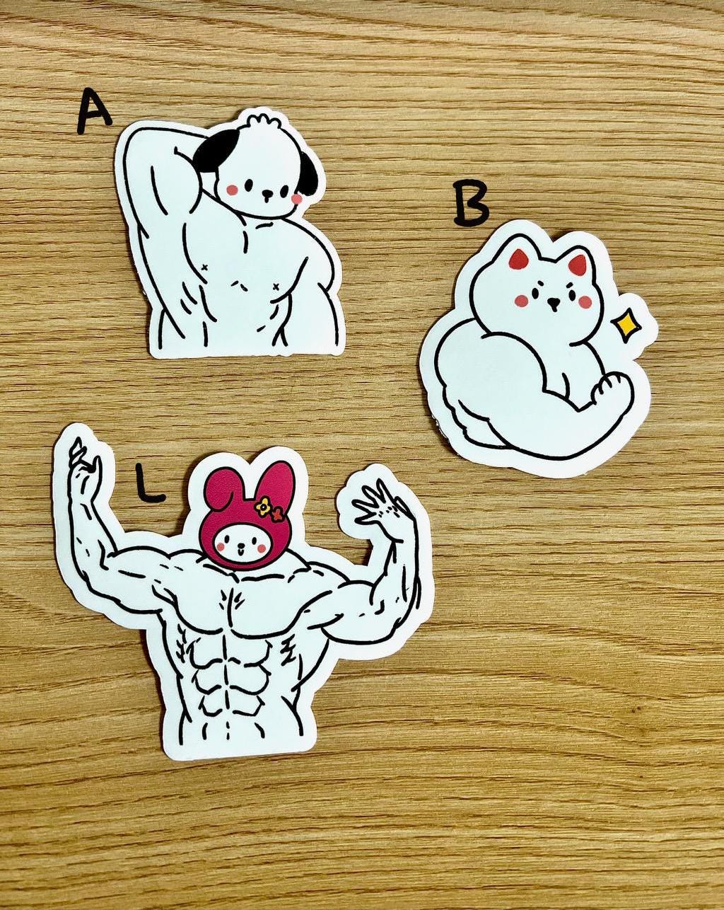 Gym Stickers/muscle Mommy/muscle Daddy/weatherproof/fitness Sticker ...