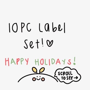 Christmas Stickers/Pack 10 Stickers/Holiday gift/Labels/To From Christmas Stickers/Xmas gift/Personalized Christmas Sticker/Holiday Decor