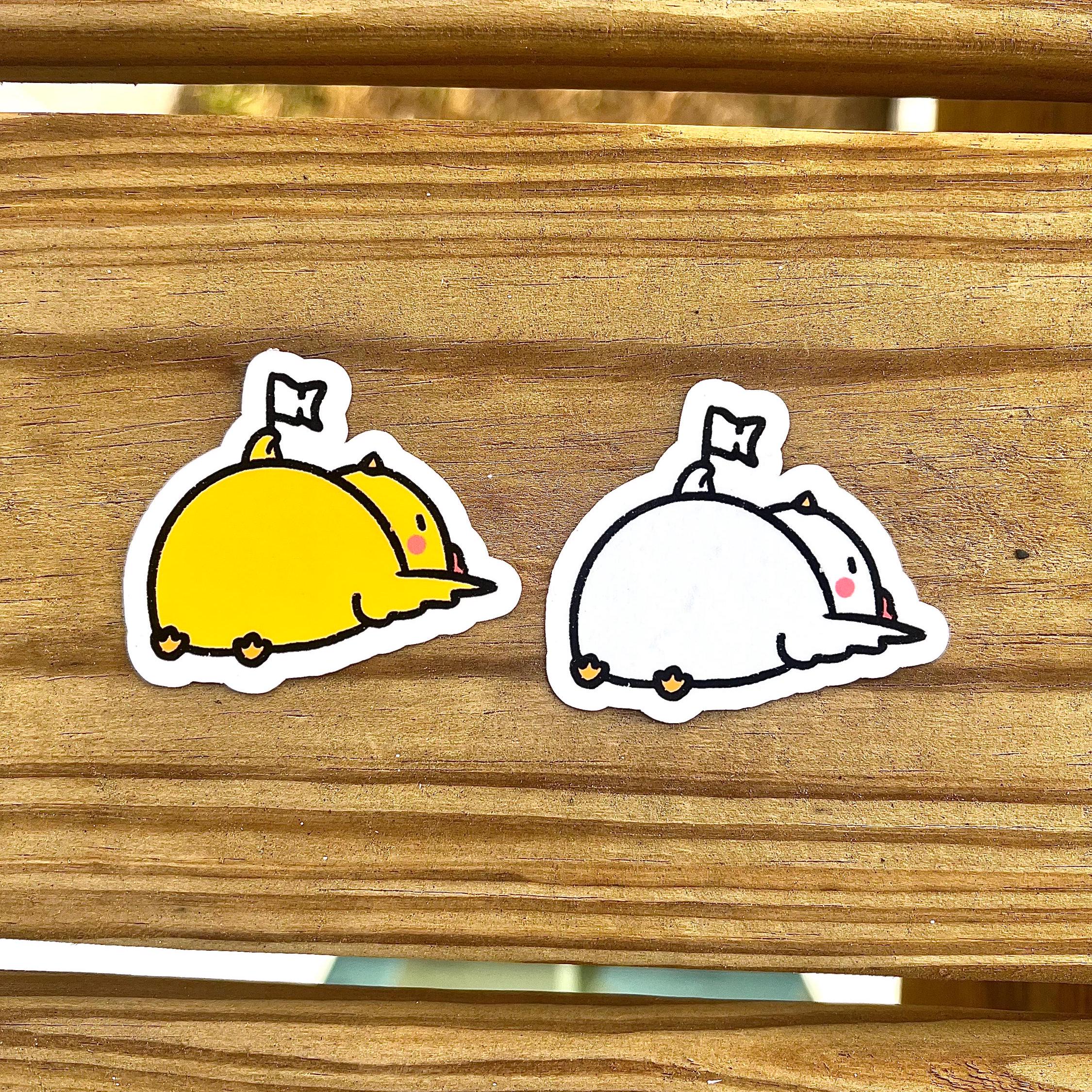 Defeated Chicken Sticker: Funny Waterproof Vinyl Decal - Etsy