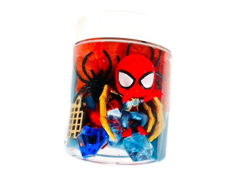Spiderman Play Dough Jars Play Dough Kit Kids Party Favors Etsy UK