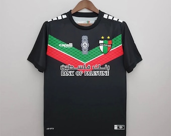 Palästina Fußballtrikot Schwarz