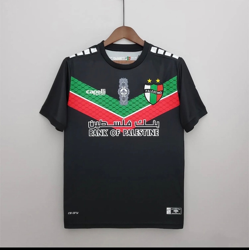 Palestina voetbalshirt zwart afbeelding 1