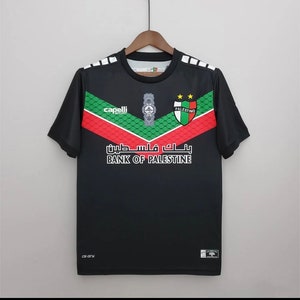 Palestine Football Shirt Black