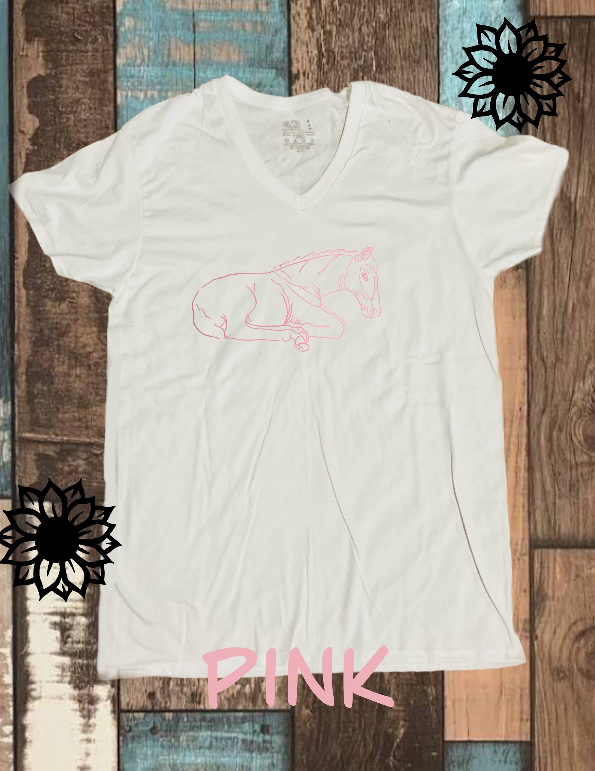 Details about   Gothic Horse Hand drawn T-Shirt 