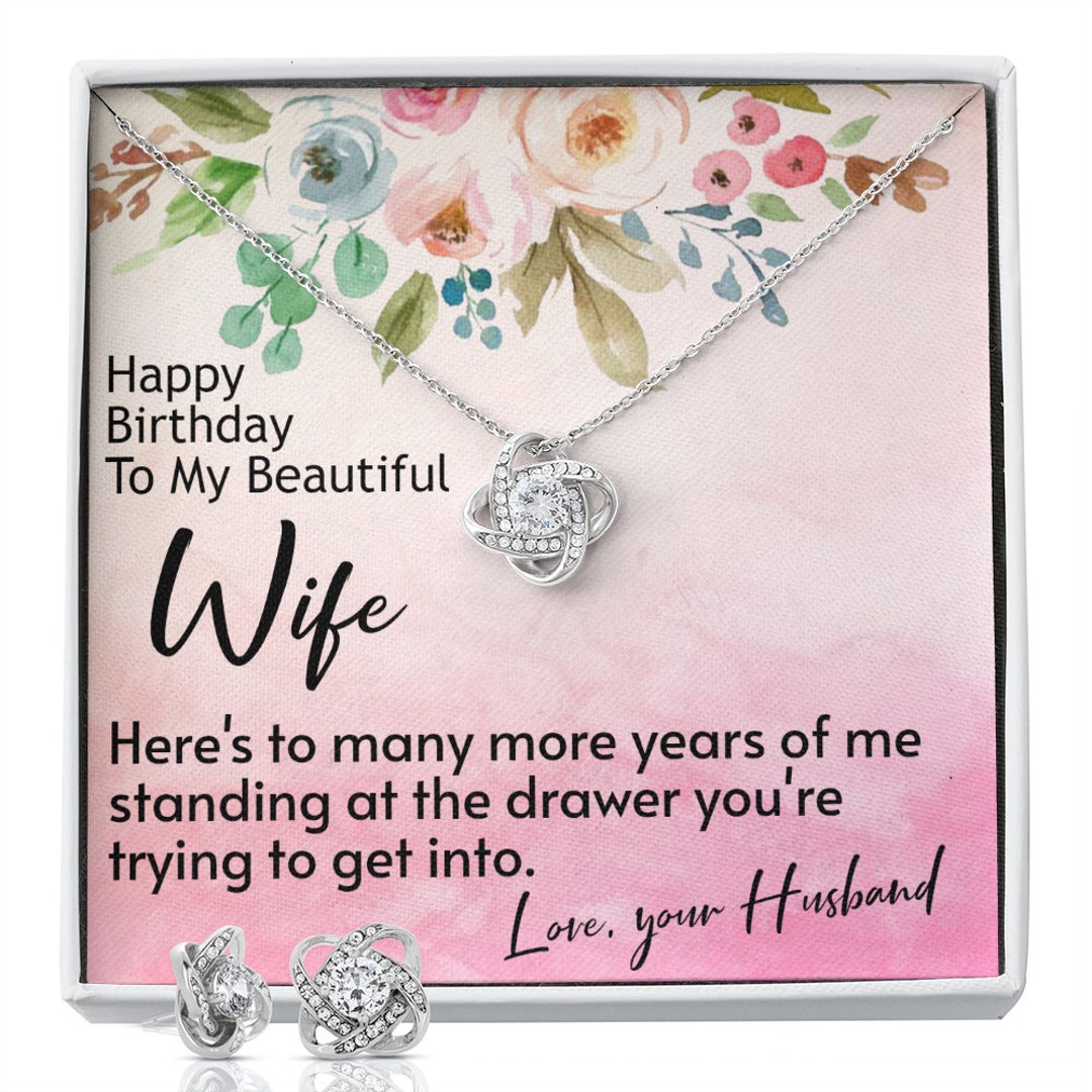 Birthday Wife Gift Wife Birthday Jewelry Wife Necklace and - Etsy