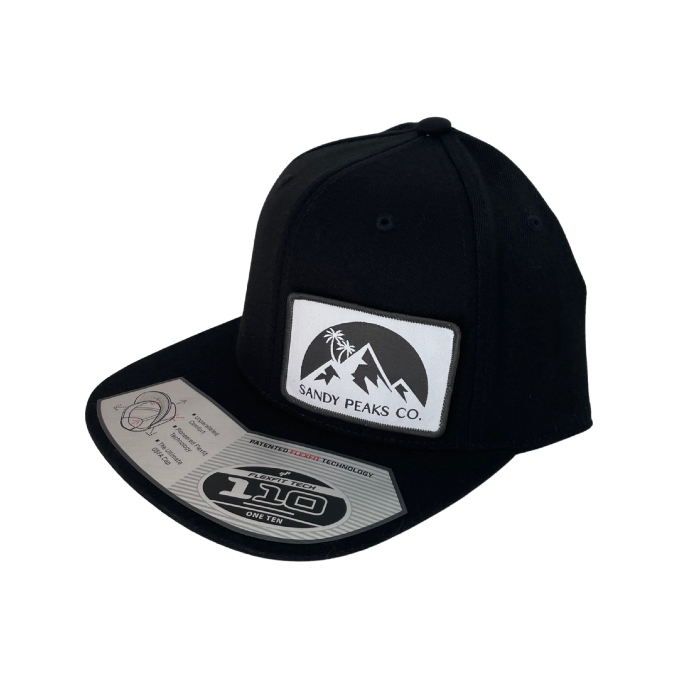 Sandy Peaks Snapback Flexfit 110F Flat Brim Hat Black - Etsy