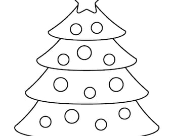 Christmas Tree Coloring Page